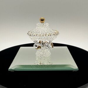 Vintage Spun Glass Carousel Figurine